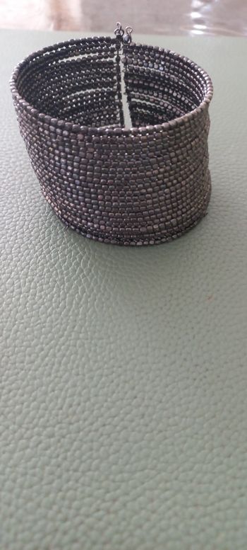 Bracelet Manchette/ Argent vieilli