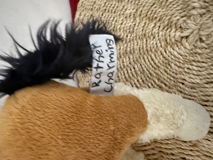 doudou cheval marron noir beige rather charming - photo numéro 3