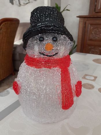 Bonhomme de neige lumineux