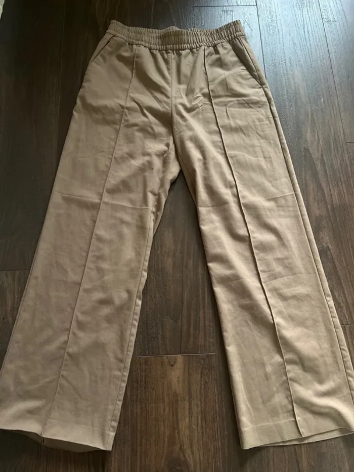 Pantalon large beige H&M