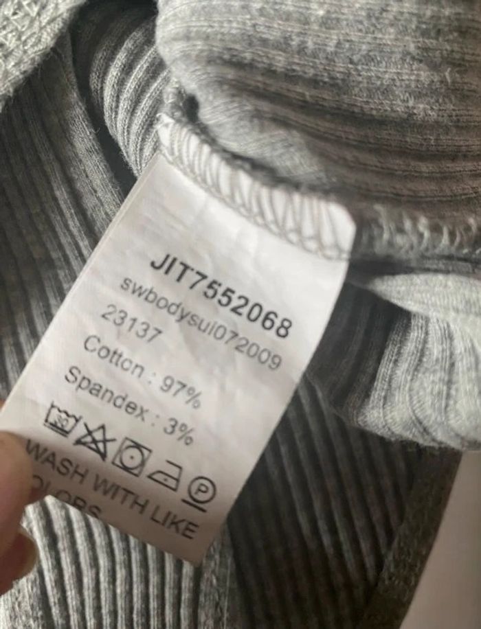 🎀Body gris à manche longue femme taille S🎀 - photo numéro 3