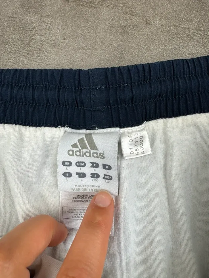 Short Adidas Vintage Bleu Marine Taille M - photo numéro 6