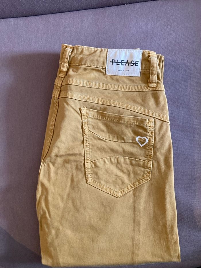 Jean couleur moutarde taille 34 - photo numéro 3