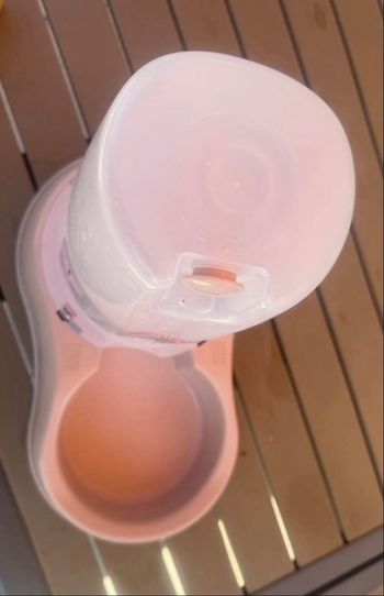  Distributeur d’eau simple pour chat ou petit chien.