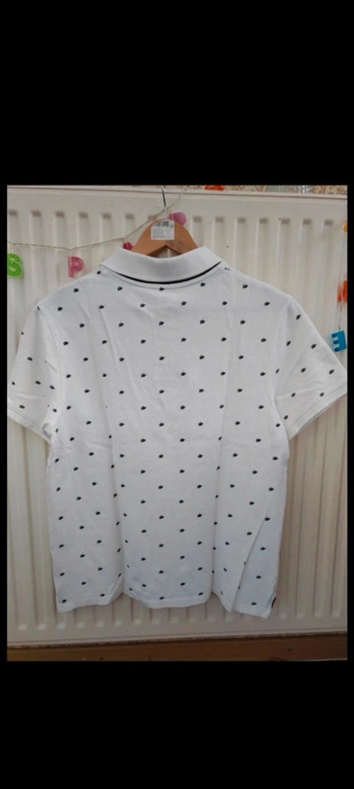 🤍Polo blanc fitted taille L de chez Kiabi - photo numéro 5