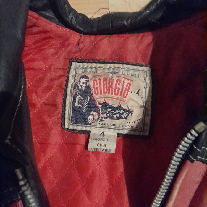 Blouson en cuir vintage style biker – Taille 4 – Pièce rare ! - photo numéro 4