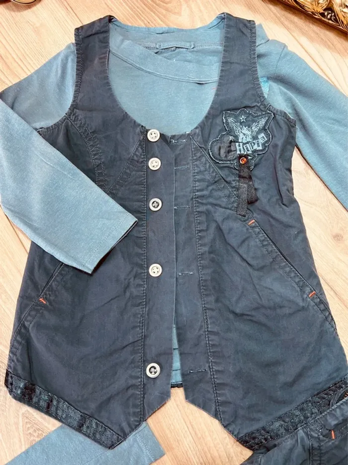 Taille 3 ans tenue 4 pièces fille Chipie gris 🩷 - photo numéro 4
