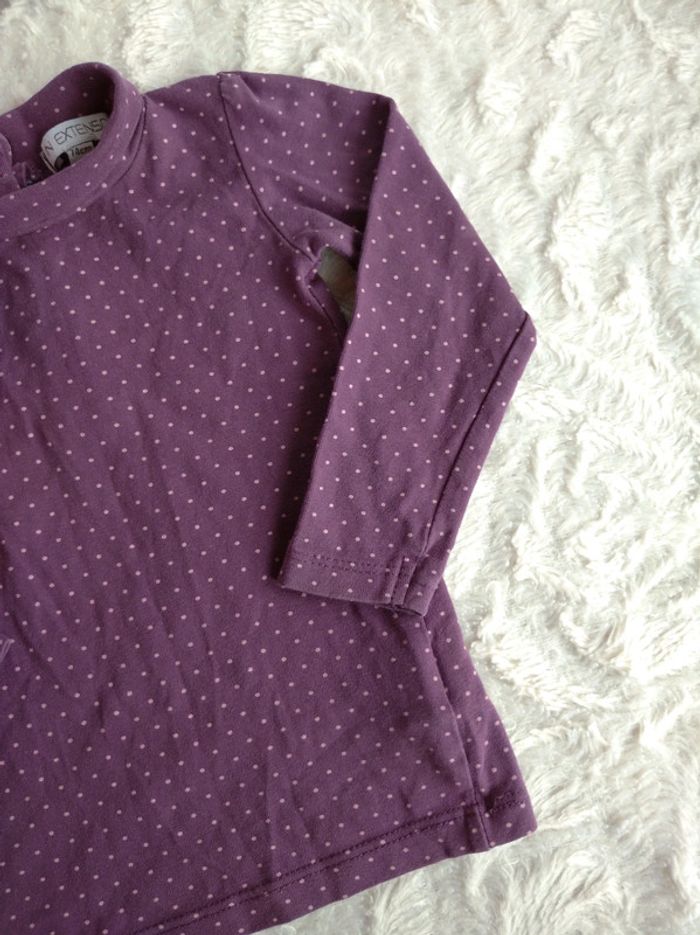 Sous pull col roulé à pois Fille 9 mois In Extenso - photo numéro 4