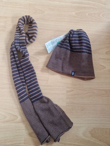 Ensemble bonnet écharpe obaidi