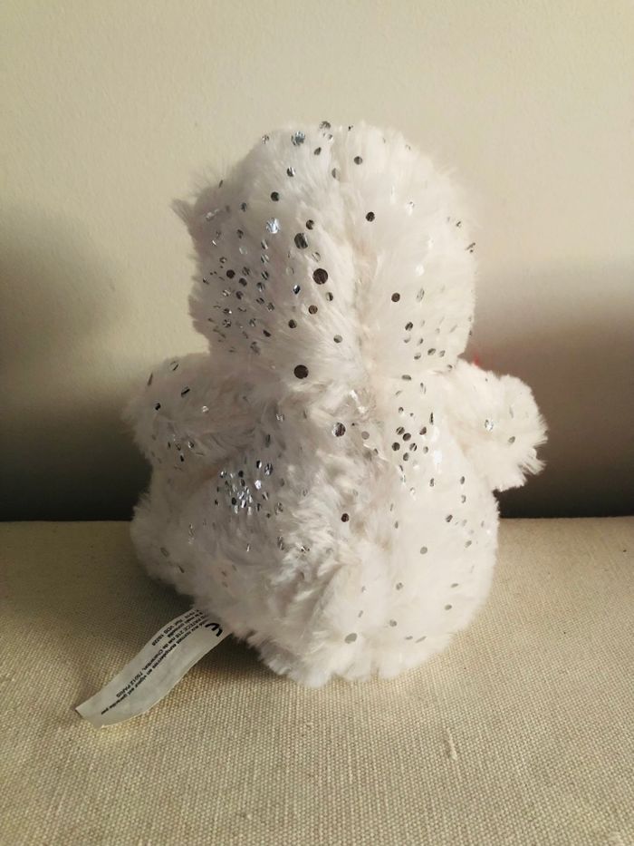 Peluche ours avec coeur sequin réversible - photo numéro 4