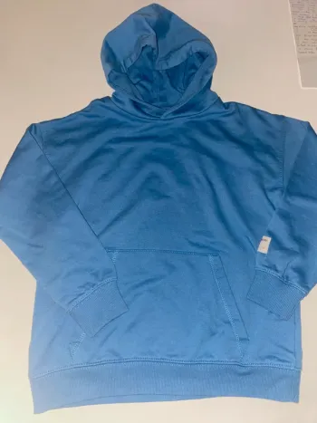 Sweat à capuche bleu