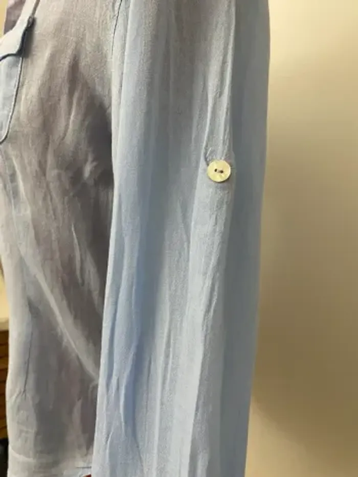 Chemise coton bleu clair A Land of Cotton - photo numéro 5