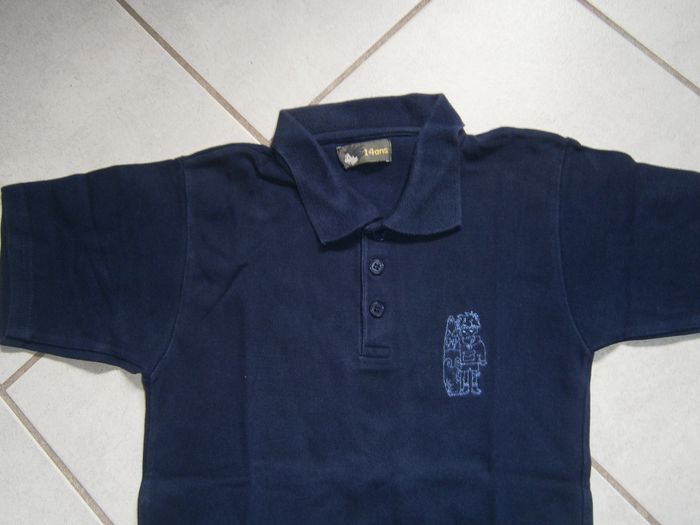 Polo MC bleu marine 14 ans - photo numéro 2