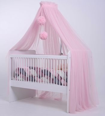 Ciel de lit en tulle pour lit bébé neuf sous blister 