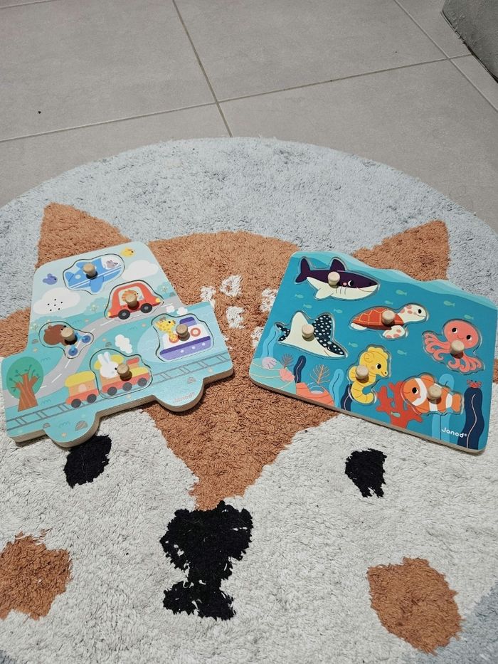 Lot de 2 puzzles pour bébé