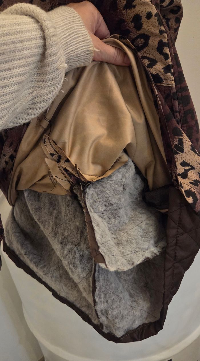 Manteau léopard ASTER 🇫🇷 – Made in France – T2 (40/42) – doublé, chaud & chic – excellent état - photo numéro 6