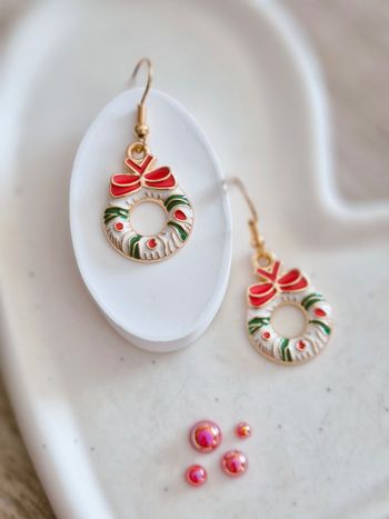 Boucles d'oreilles de Noël