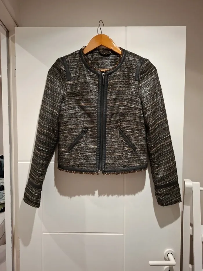 Veste tweed lumineuse - S