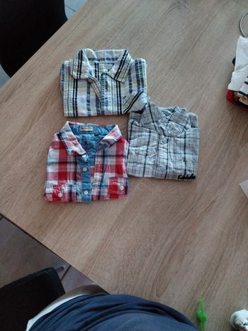 Lot chemise 12 mois