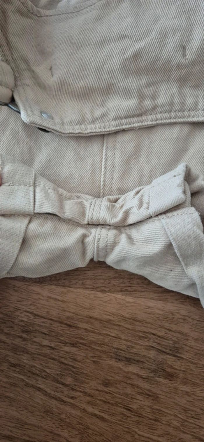 Salopette coton beige arc en ciel très bon état - Taille 18 / 24 mois - Primark - photo numéro 4