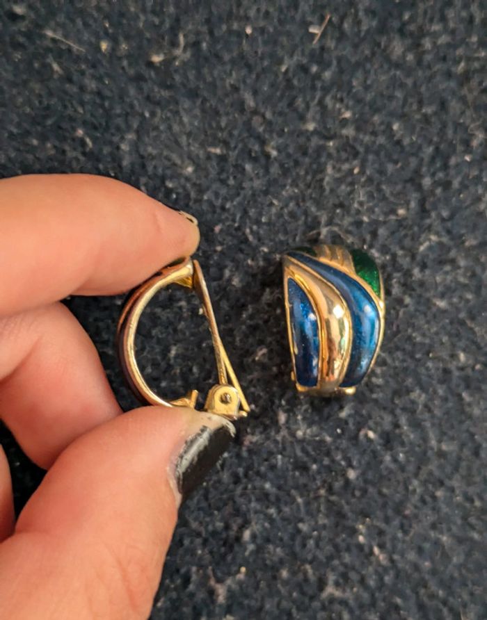 Anneaux colorés vintage - photo numéro 2