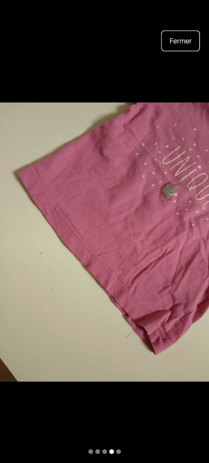 Tee shirt unique étoile rose - photo numéro 4