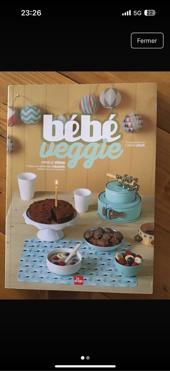 Livre « Bébé Veggie »