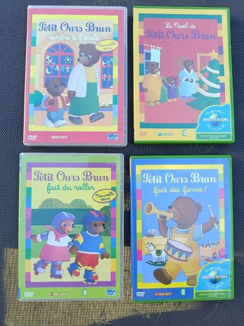 Lot 4 DVD petit ours brun