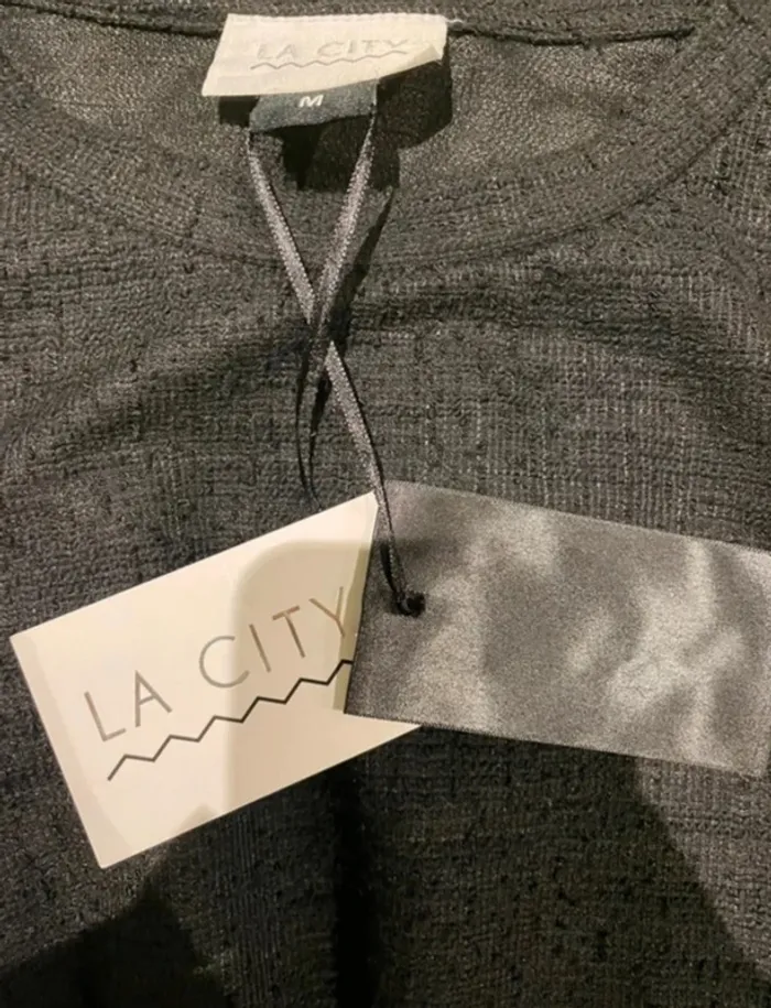 Robe noire manches longues LA CITY neuve taille M - photo numéro 8