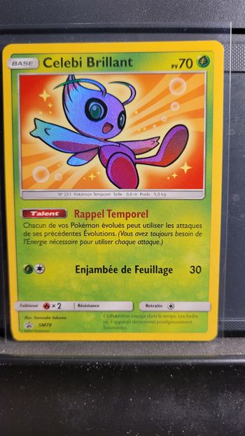 Carte pokemon Célebi brillant - Carte promo SM79