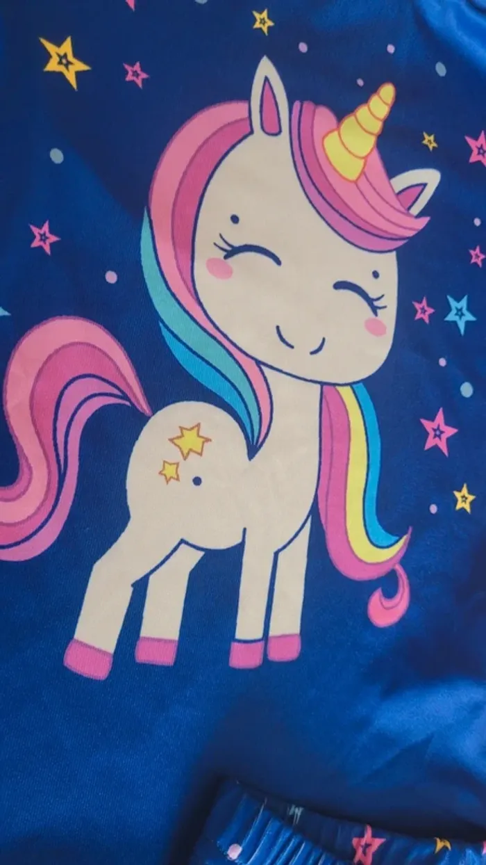 Petit pyjama fluorescent licorne - photo numéro 2