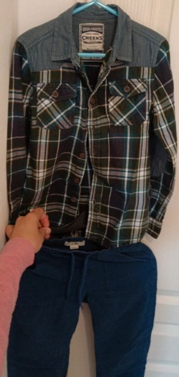 Ensemble hiver chemises et  pantalon 6-7ans