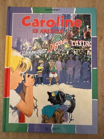 Pierre Probst - Caroline en Amérique livre bd album rare bords colorés damiers