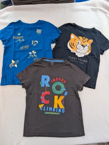 Lot tee-shirt Kiabi 8 ans