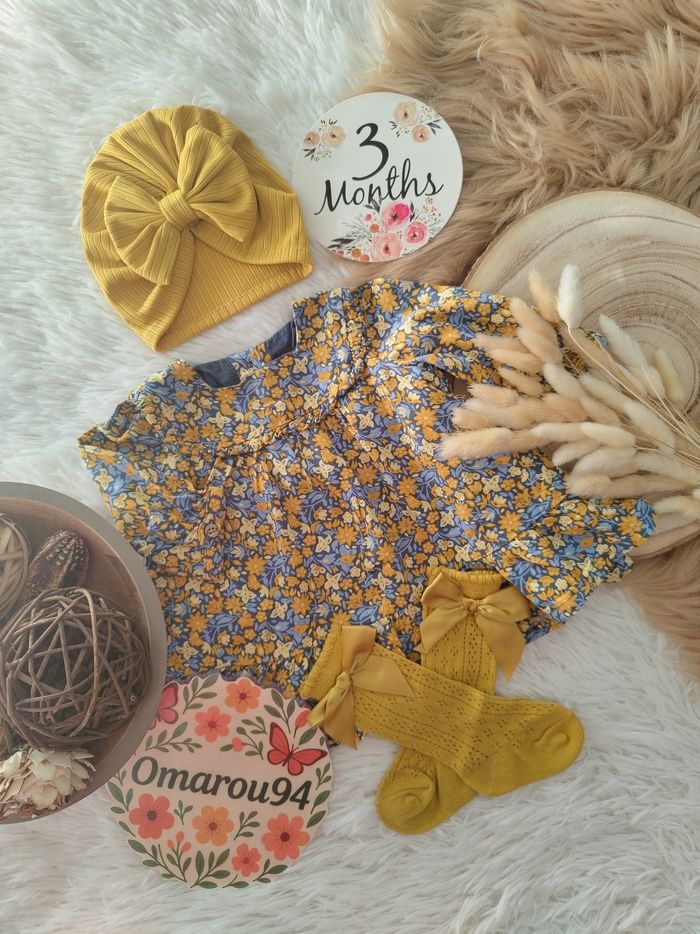 Ensemble complet 4 pièces sergent major fille 3 mois 🎀 - photo numéro 7