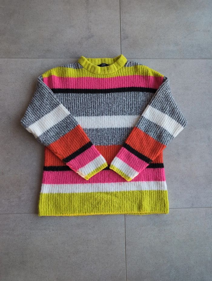 Pull multicolore Bershka taille S - photo numéro 2