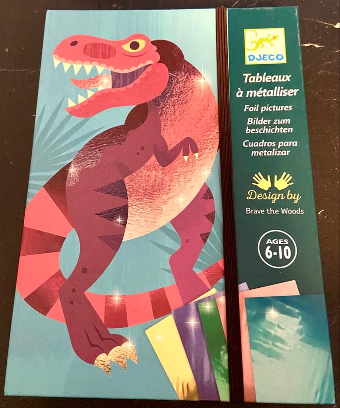 Tableau a metalliser dinosaure neuf marque djeco - photo numéro 2