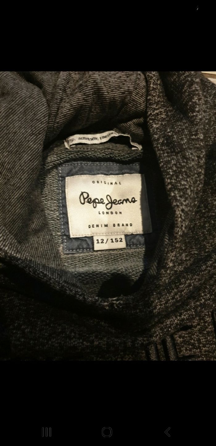 Sweat capuche garçon pepe jeans 12 ans - photo numéro 3