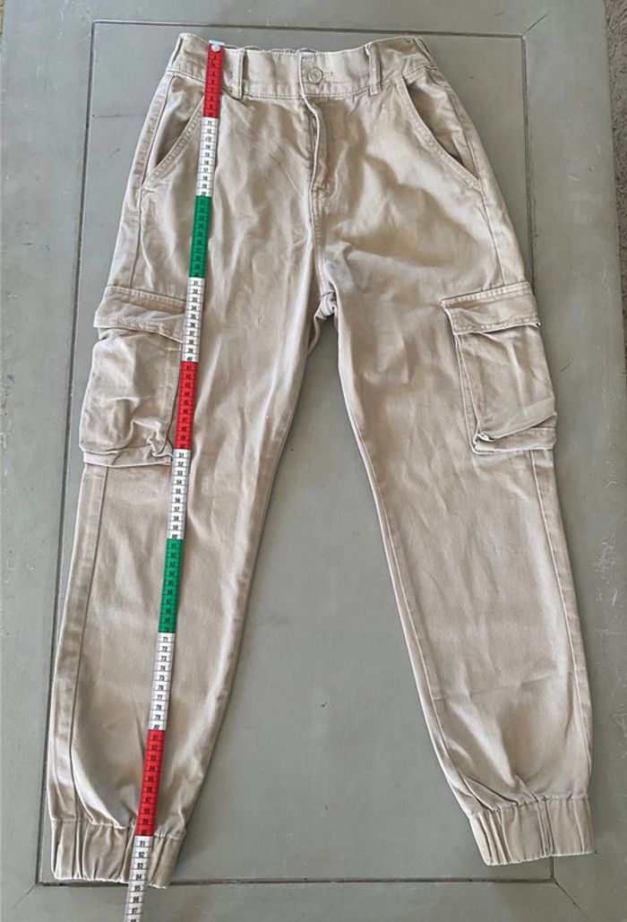 Pantalon cargo Jennyfer beige taille 36 - photo numéro 10
