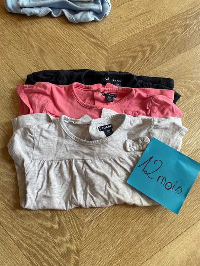 Lot 3 t-shirt taille 12 mois