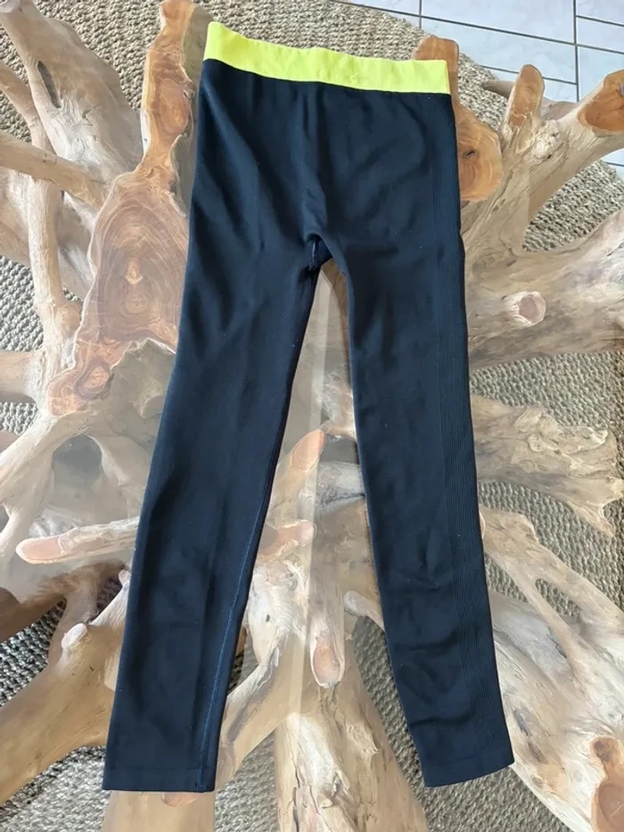 Legging fille 14 ans noir jaune - photo numéro 3