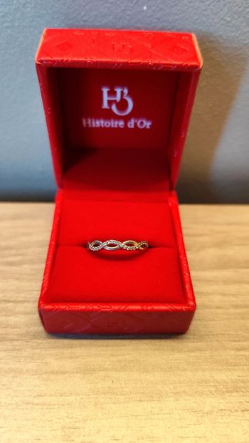 Bague vagues argentée - 18mm