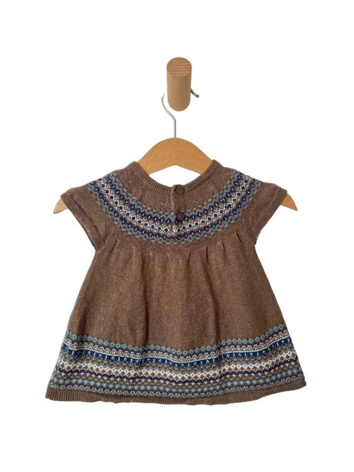 Robe d’hiver à manches courtes (contient laine) - Tex 6 mois - photo numéro 2