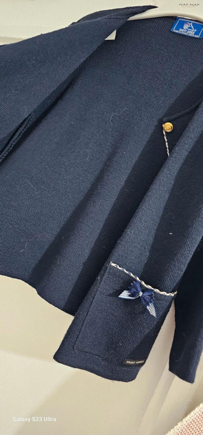 Gilet Cardigan laine Saint James 8 ans - photo numéro 3