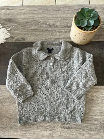 Pull gris 9 mois