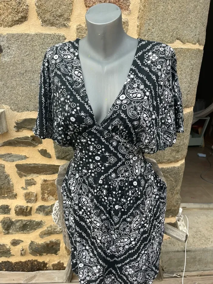Robe noir motif blanc - Tezenis