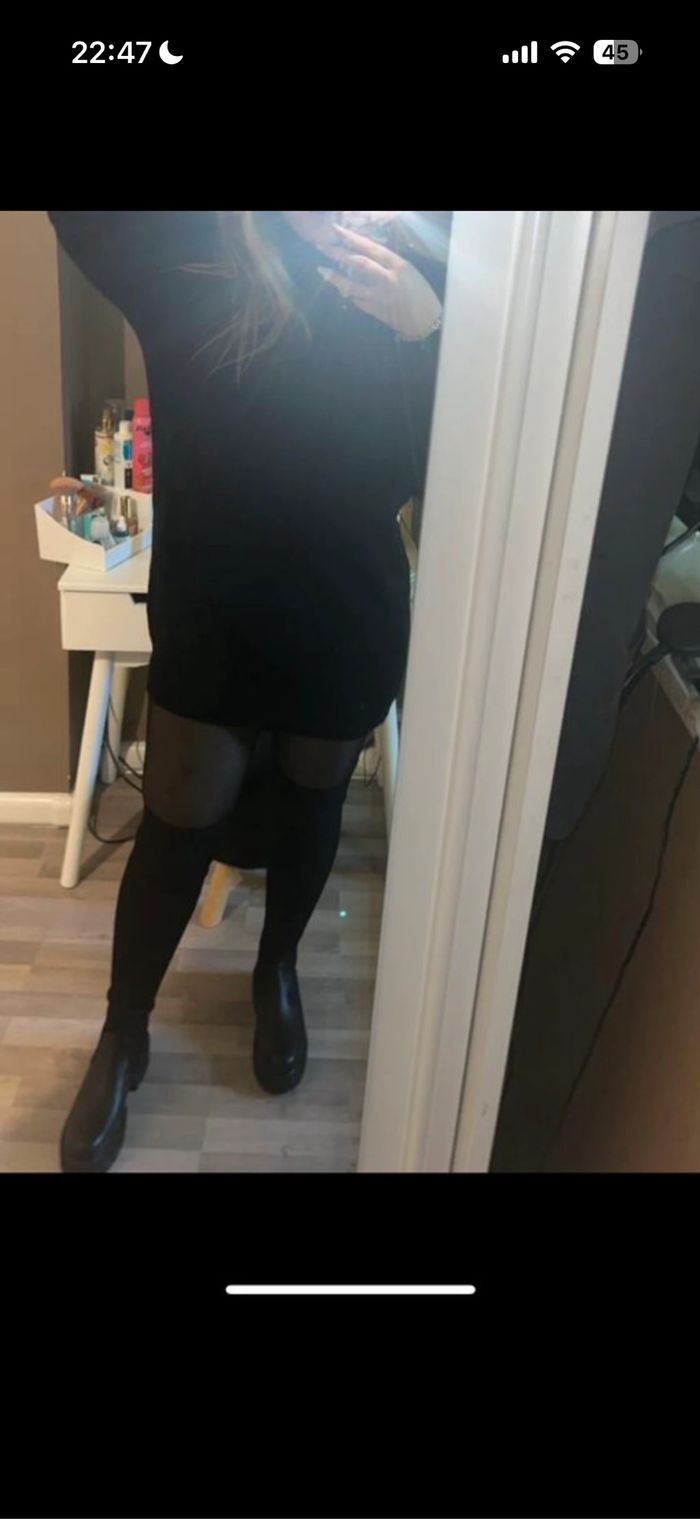 Robe pull noire - photo numéro 4