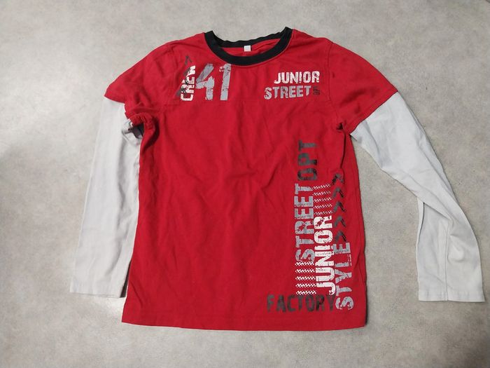 haut tee shirt manches longues garcon 10 ans