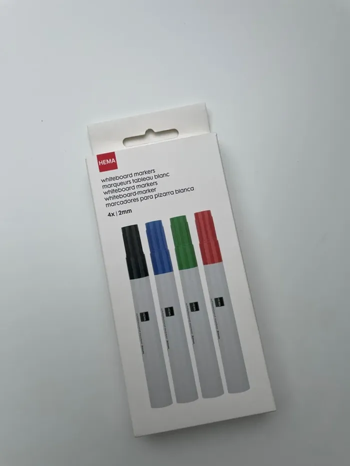 Marqueurs effaçables tableau blanc