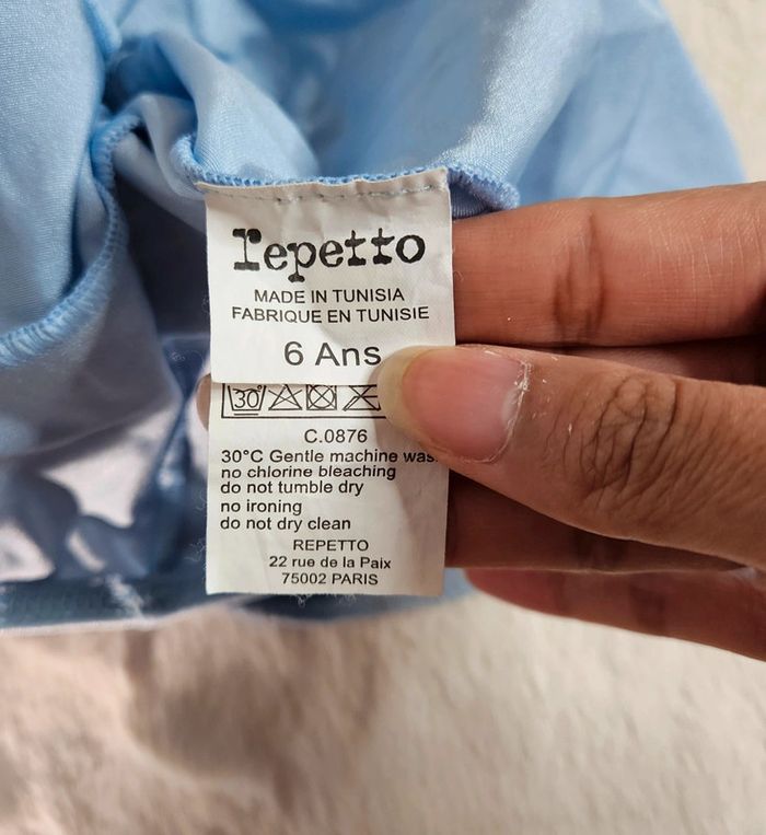 Justaucorps body de danse classique bleu turquoise T.6 ans Repetto - photo numéro 6